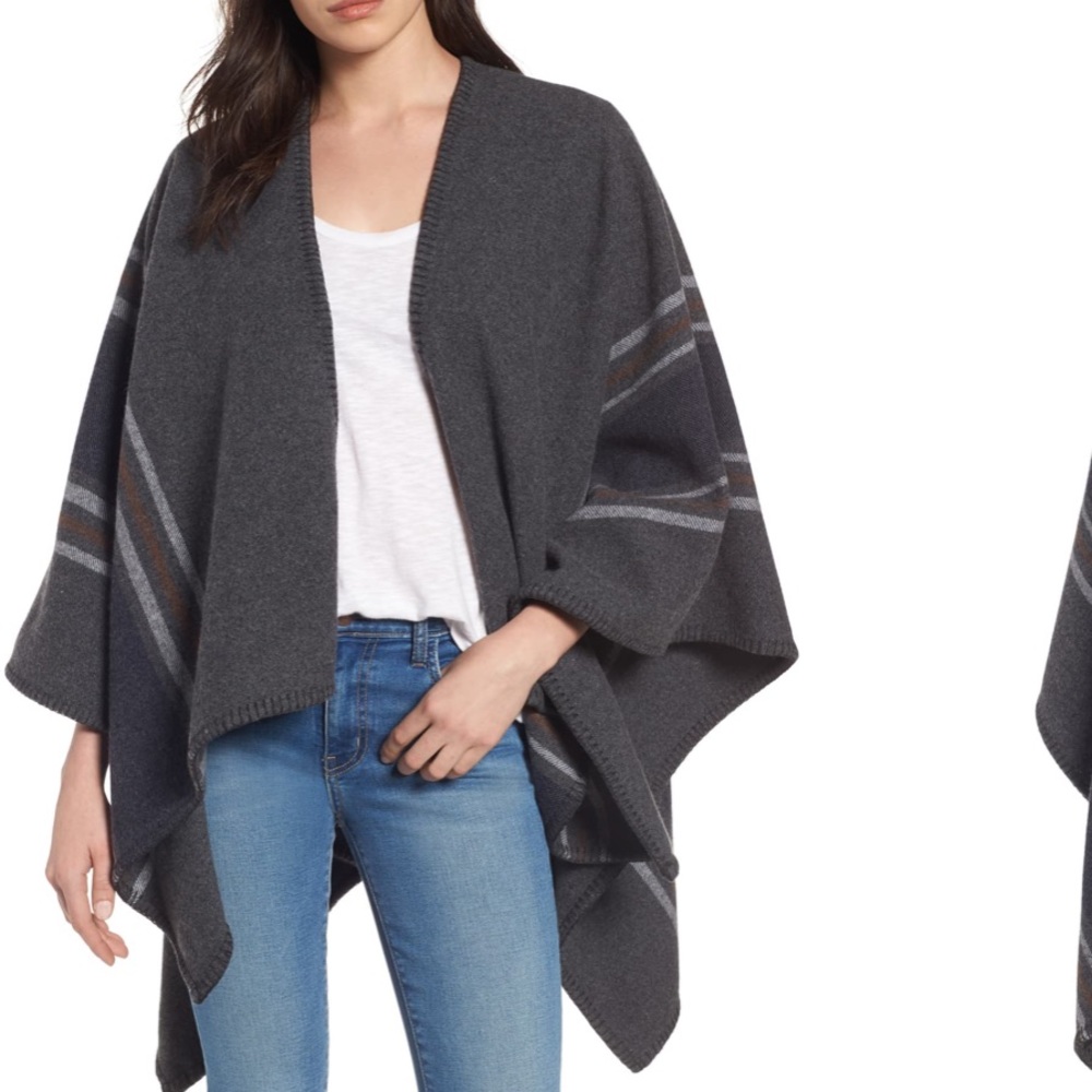 Frye Addison Stripe Wool Wrap